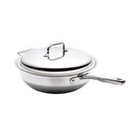 5 Quart Stainless-Steel Wok