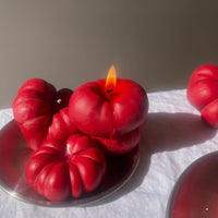 Mini Tomato Candle - Red