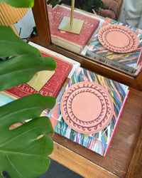 Breaker Hors d'Oeuvres Plate Set of 12 - Coral