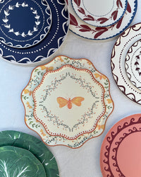 Flutter Dessert Plate Set of 12 - Golden