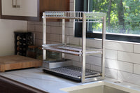 Patagonia 3-Tier Stainless Steel Dish Rack with Removable Tray