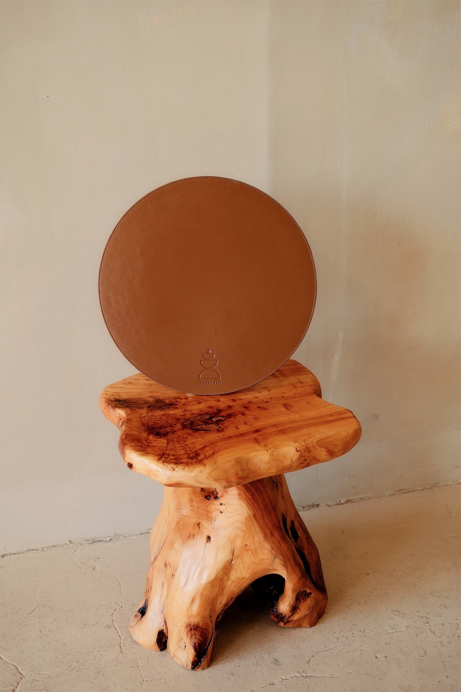 Halo Serving Tray in Tree Bark