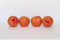 BEESWAX YELLOW PEACHES CANDLES - SET OF 4