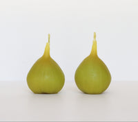 BEESWAX GREEN FIG TEALIGHT CANDLES - SET OF 2