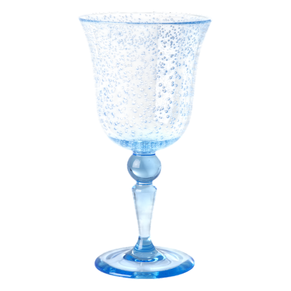 Acrylic Wine Glass - Mint - Bubble Design