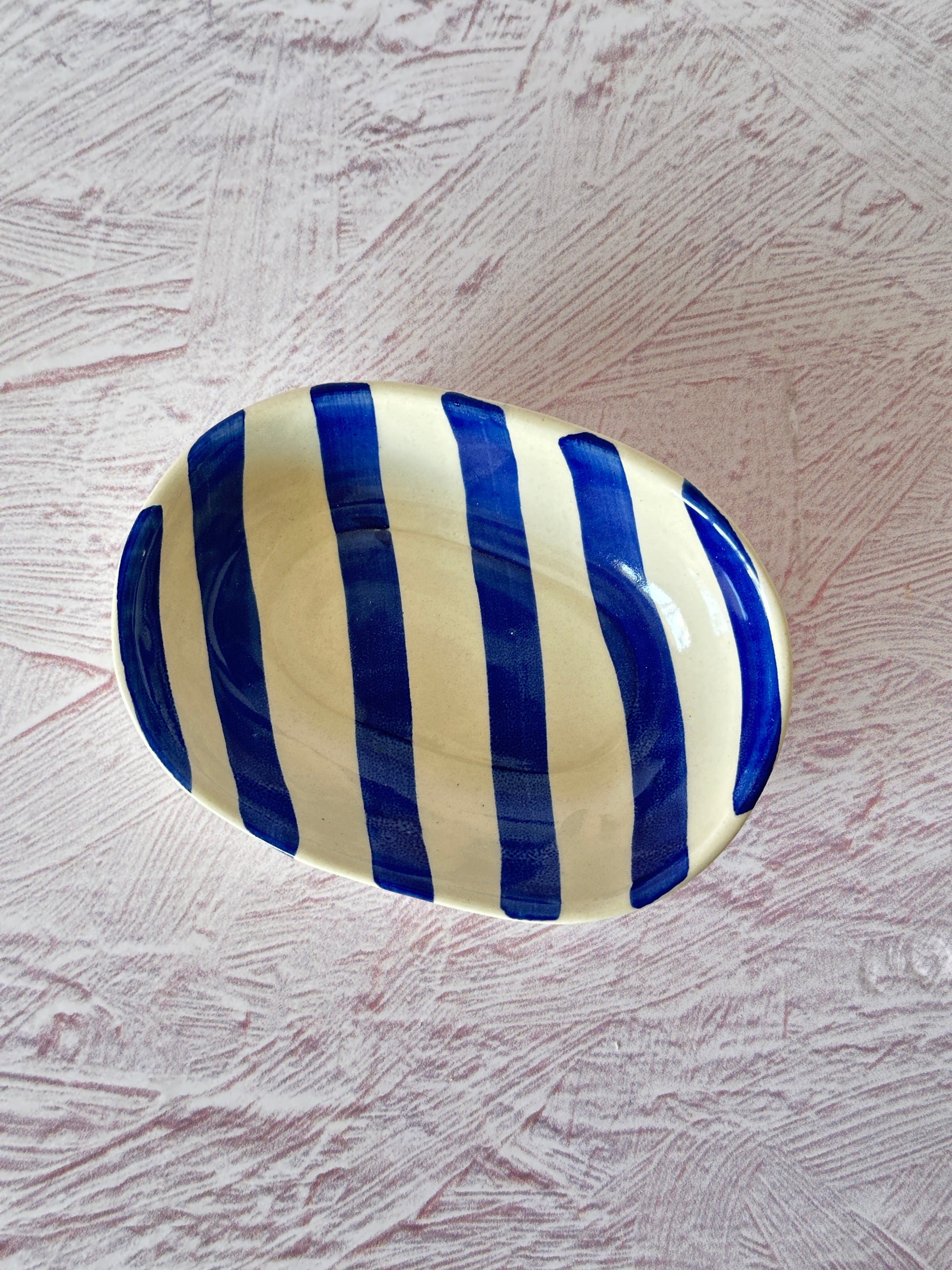 Ceramic Stripe Bowl (Set of 2)