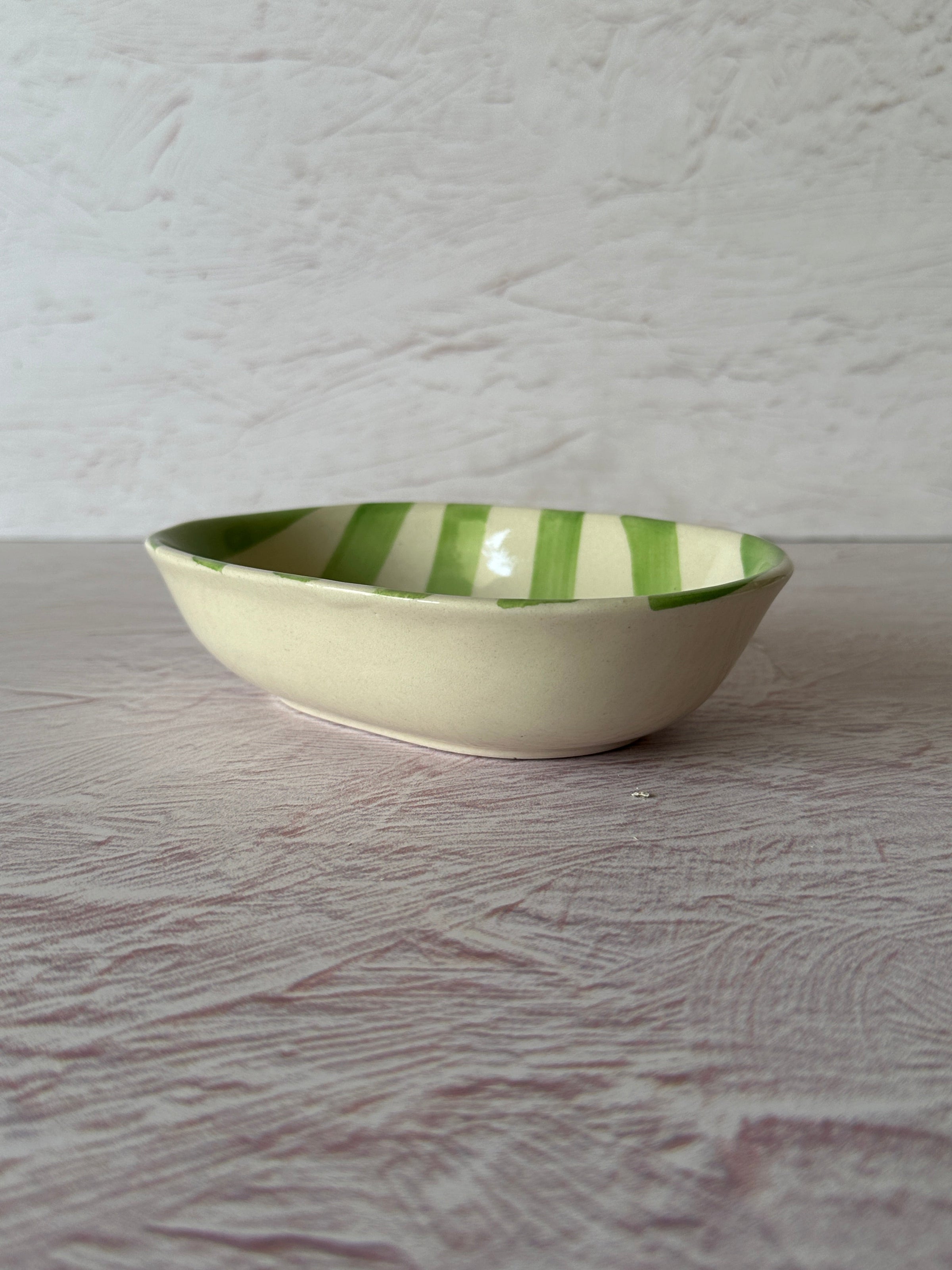 Ceramic Stripe Bowl (Set of 2)