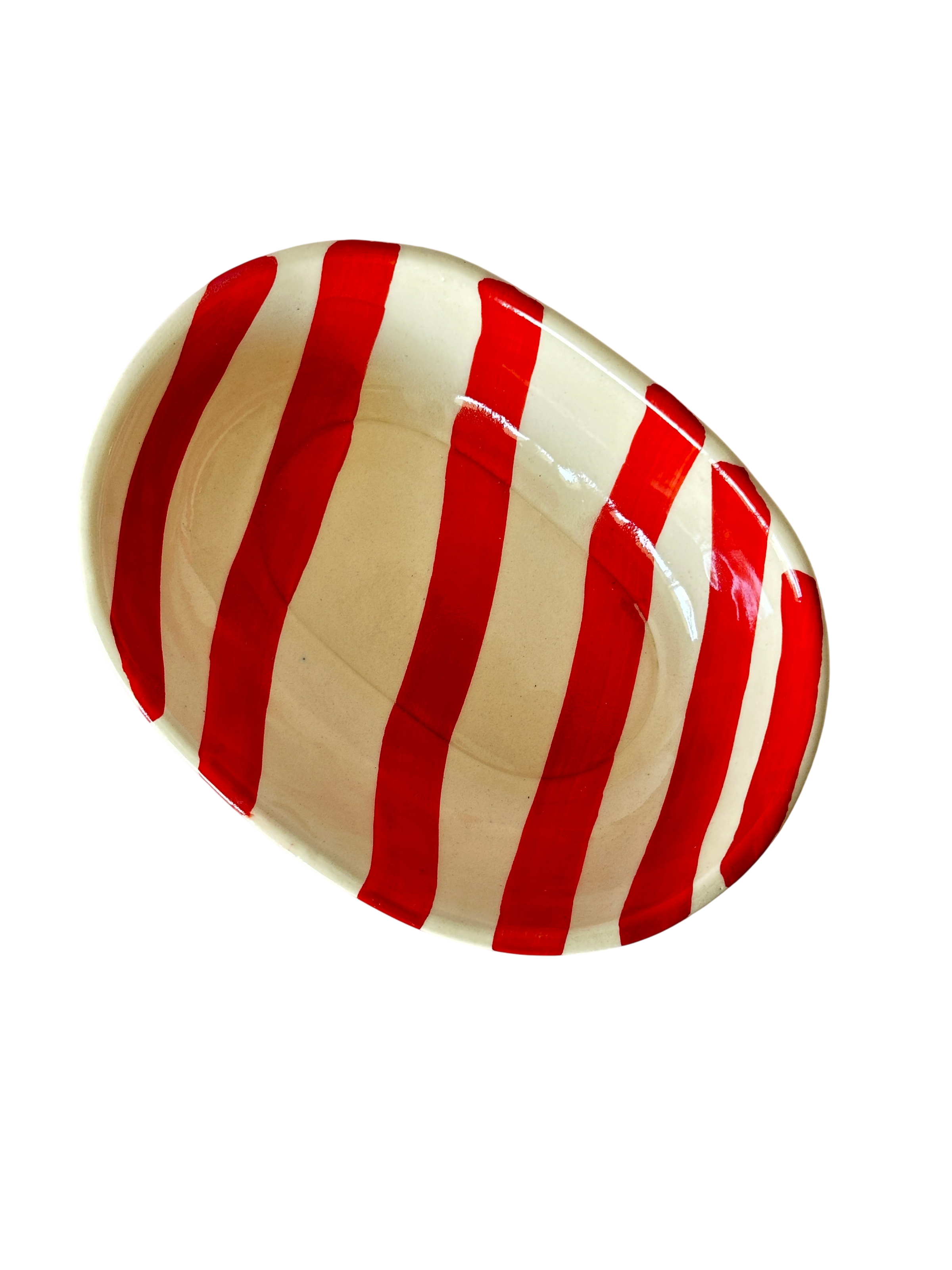Ceramic Stripe Bowl (Set of 2)