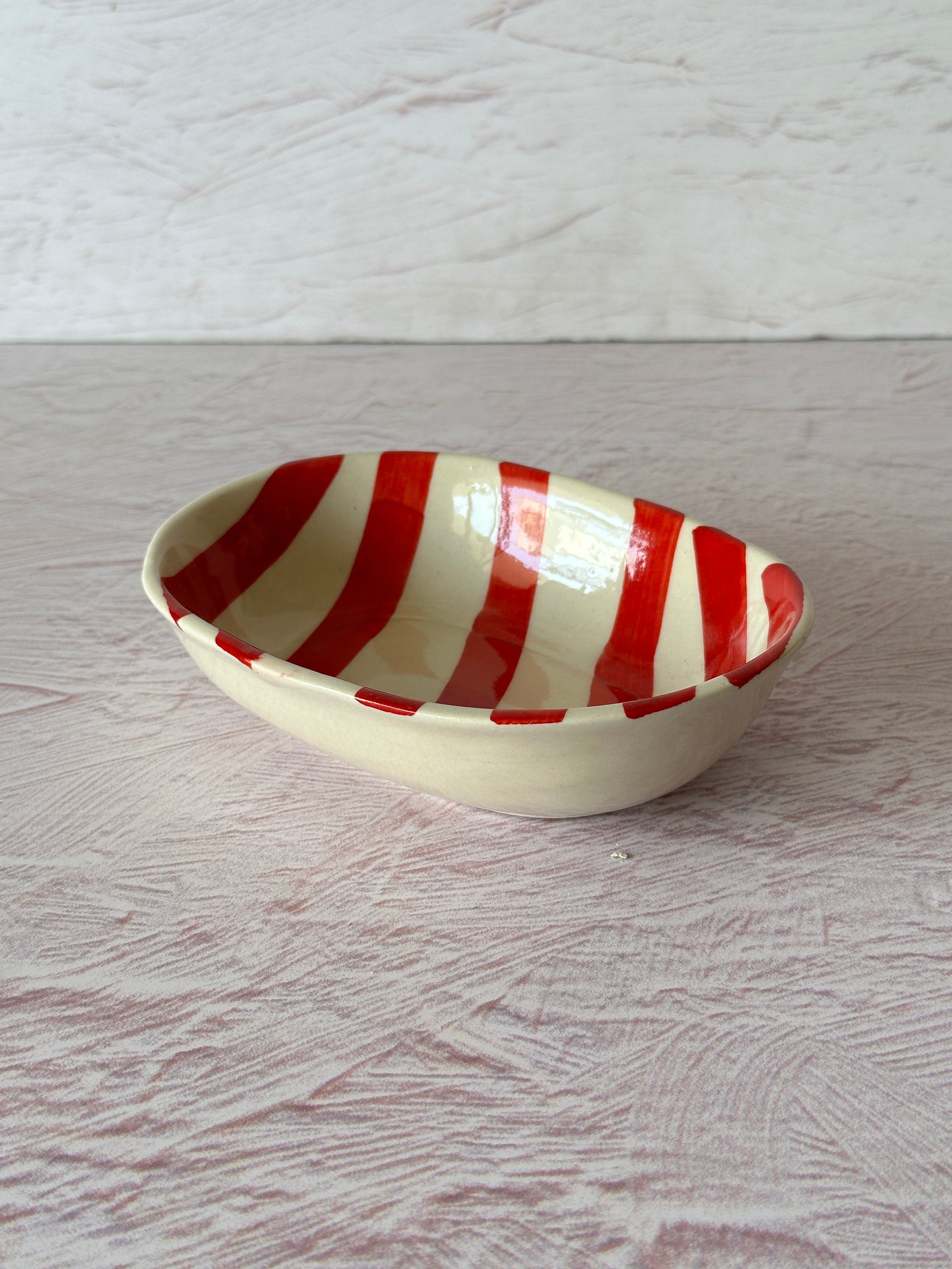 Ceramic Stripe Bowl (Set of 2)