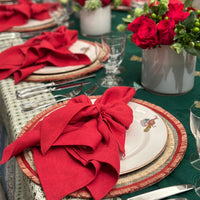 Bow Extra Large Table Runner - Hunter Green