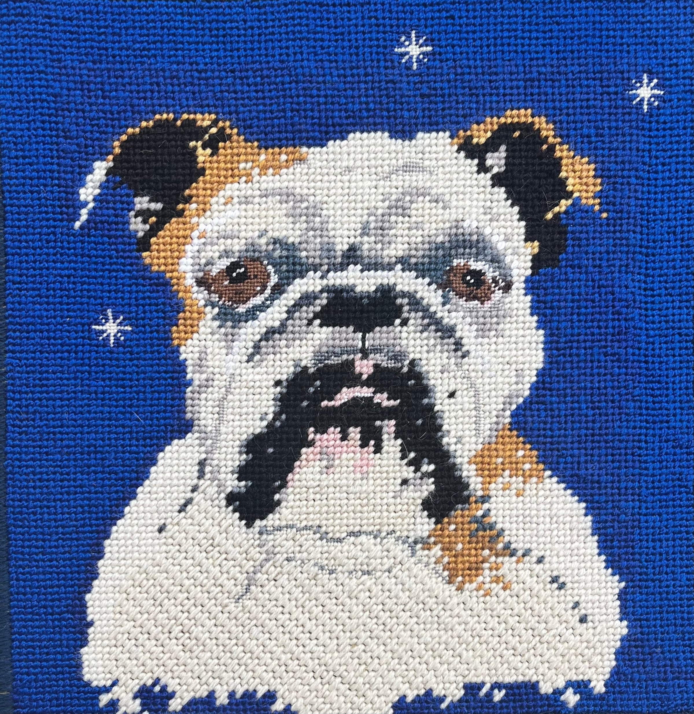 Custom Needlepoint Pillow - Pet Portrait