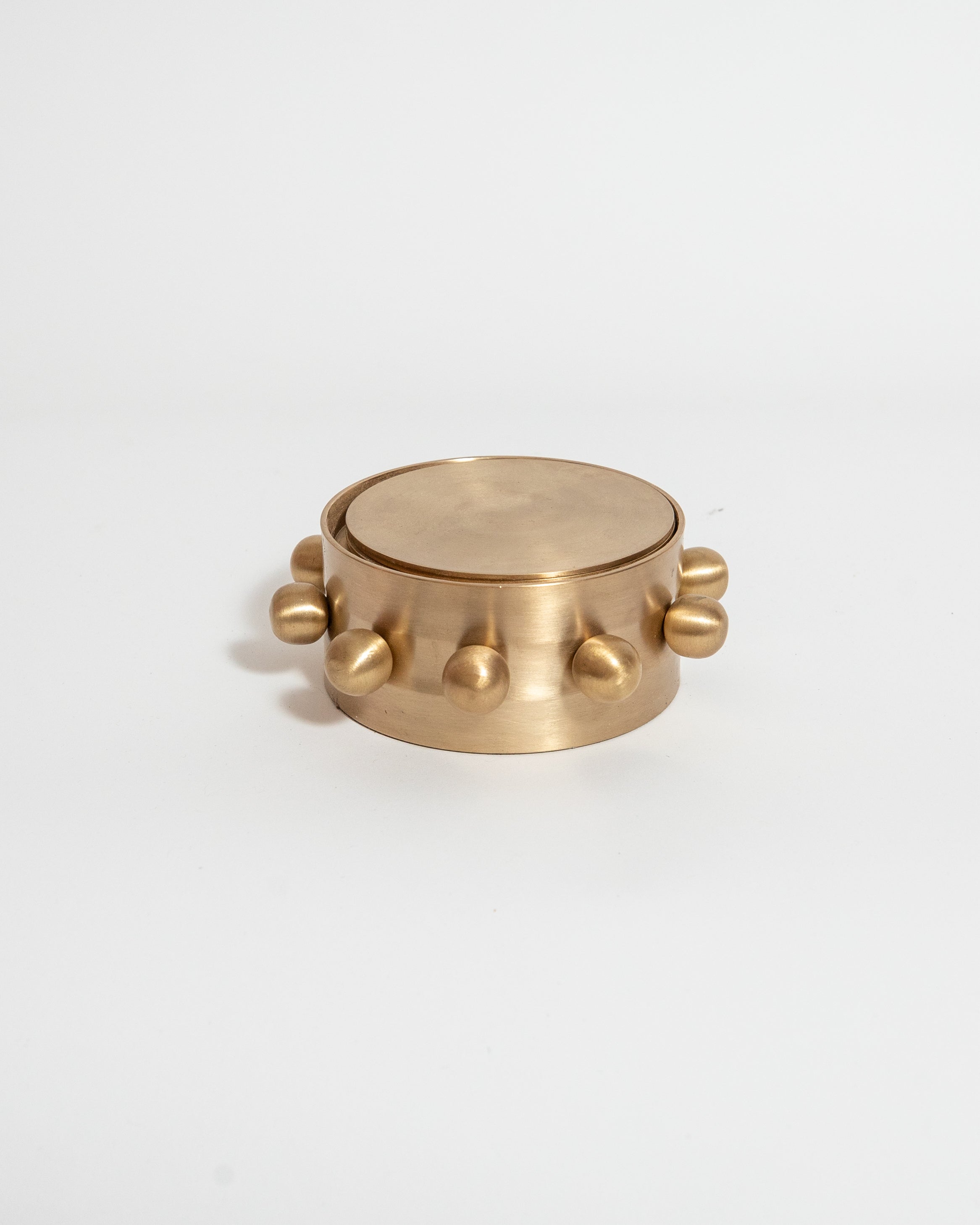 Kaiba Coaster Set in Brass