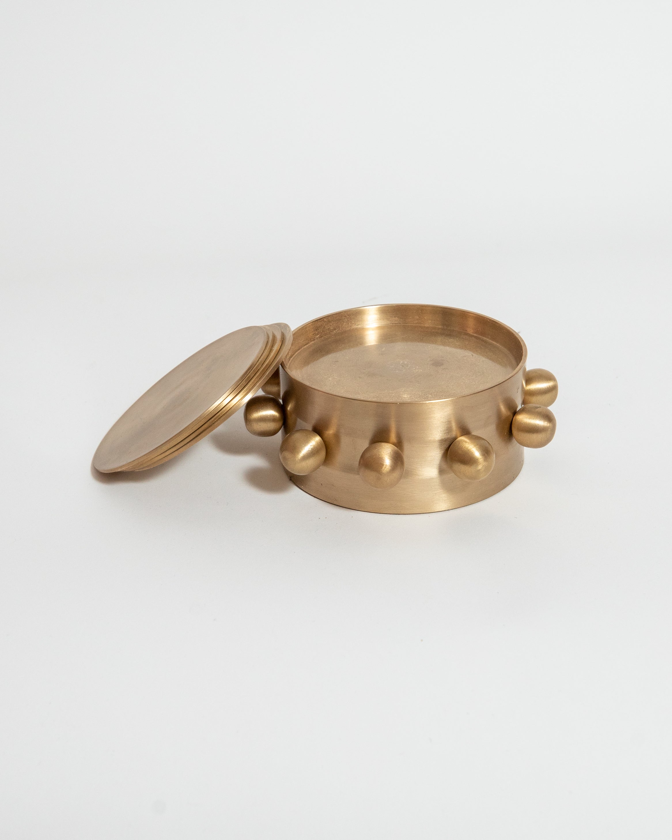 Kaiba Coaster Set in Brass
