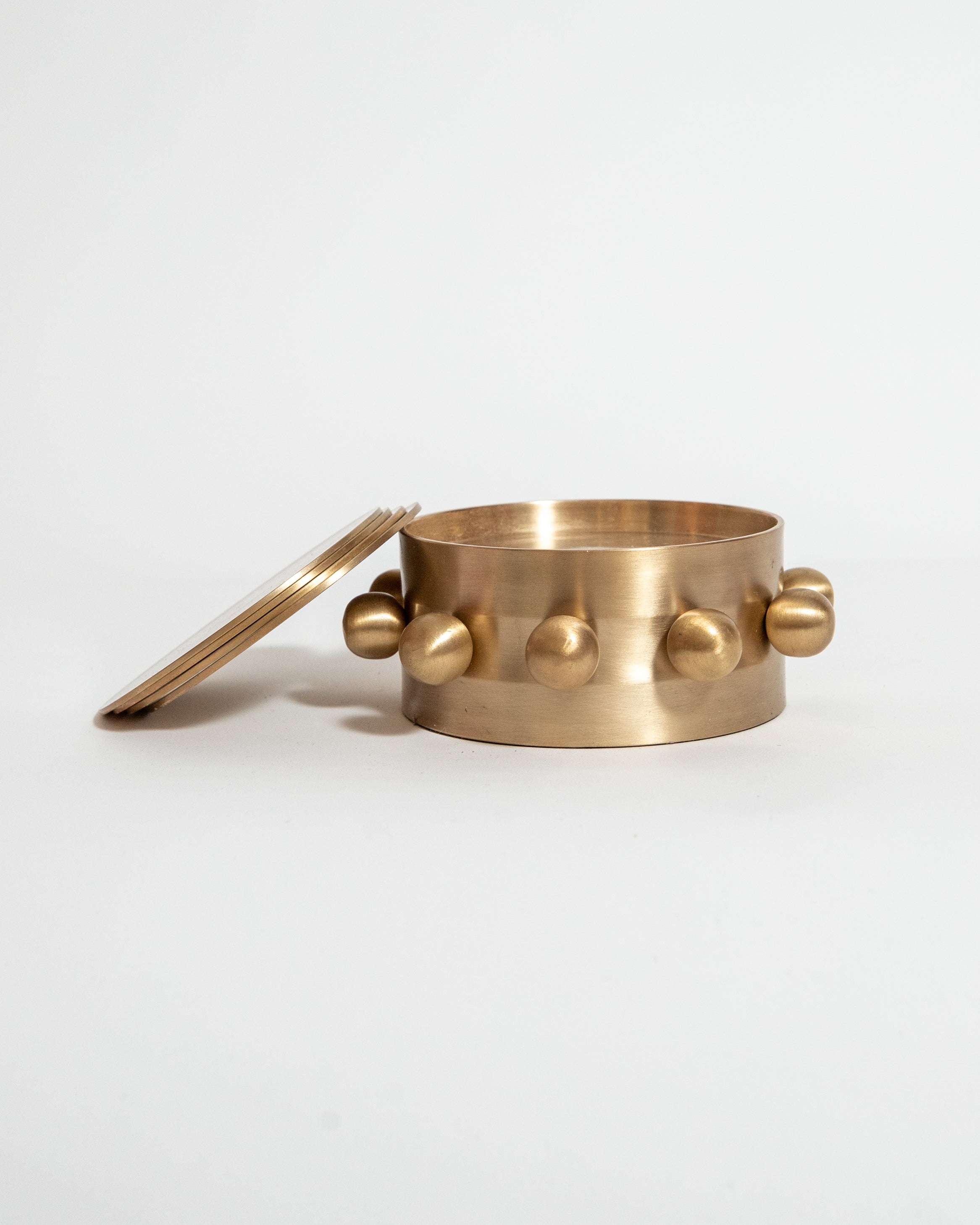 Kaiba Coaster Set in Brass