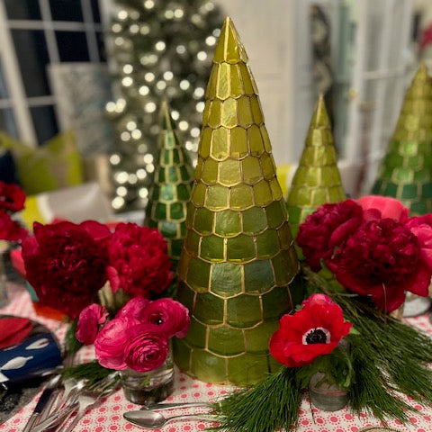 Capiz Trees - Green (Set of 3)