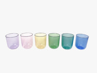 Striped Rim Glasses (Set of 6)