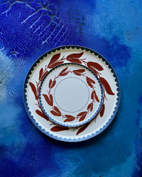 Americano Hors d'Oeuvres Plate Set of 12 - Multi Print