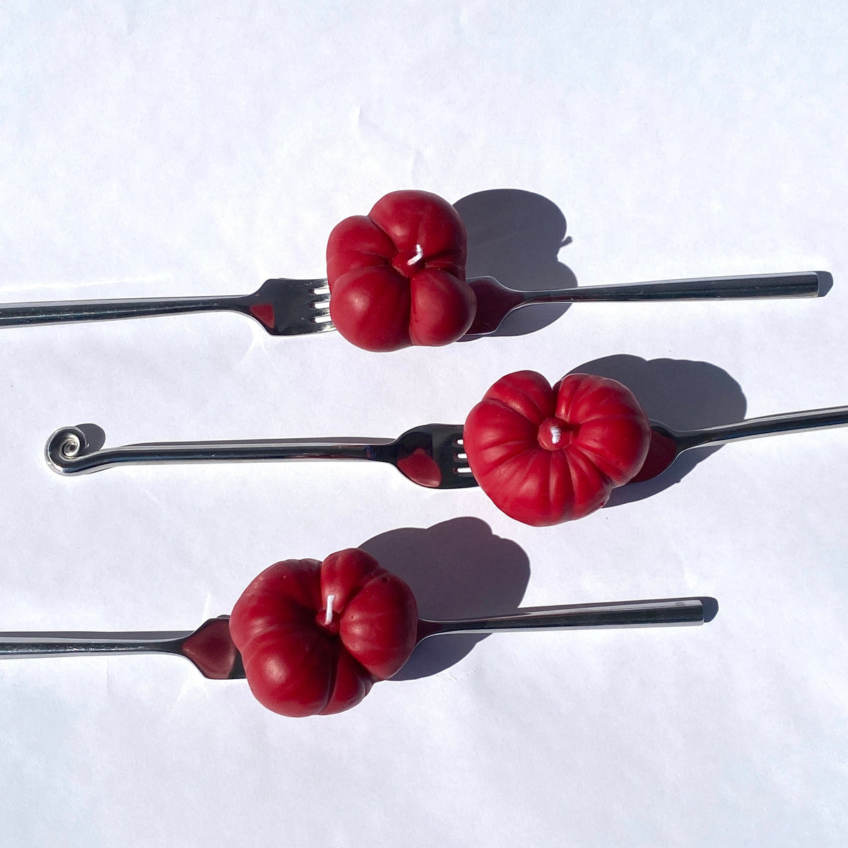 Mini Tomato Candle - Red