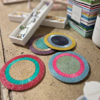 Bright Stripe Coasters (Set of 4)