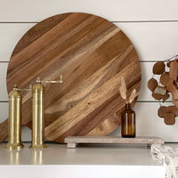 Cojio Footed Travertine Tray