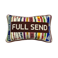 Full Send Needlepoint Pillow