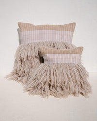 Wugo Throw Pillow - Cream Picnic/Smokey Beige