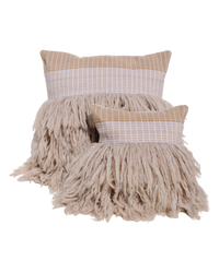 Wugo Throw Pillow - Cream Picnic/Smokey Beige