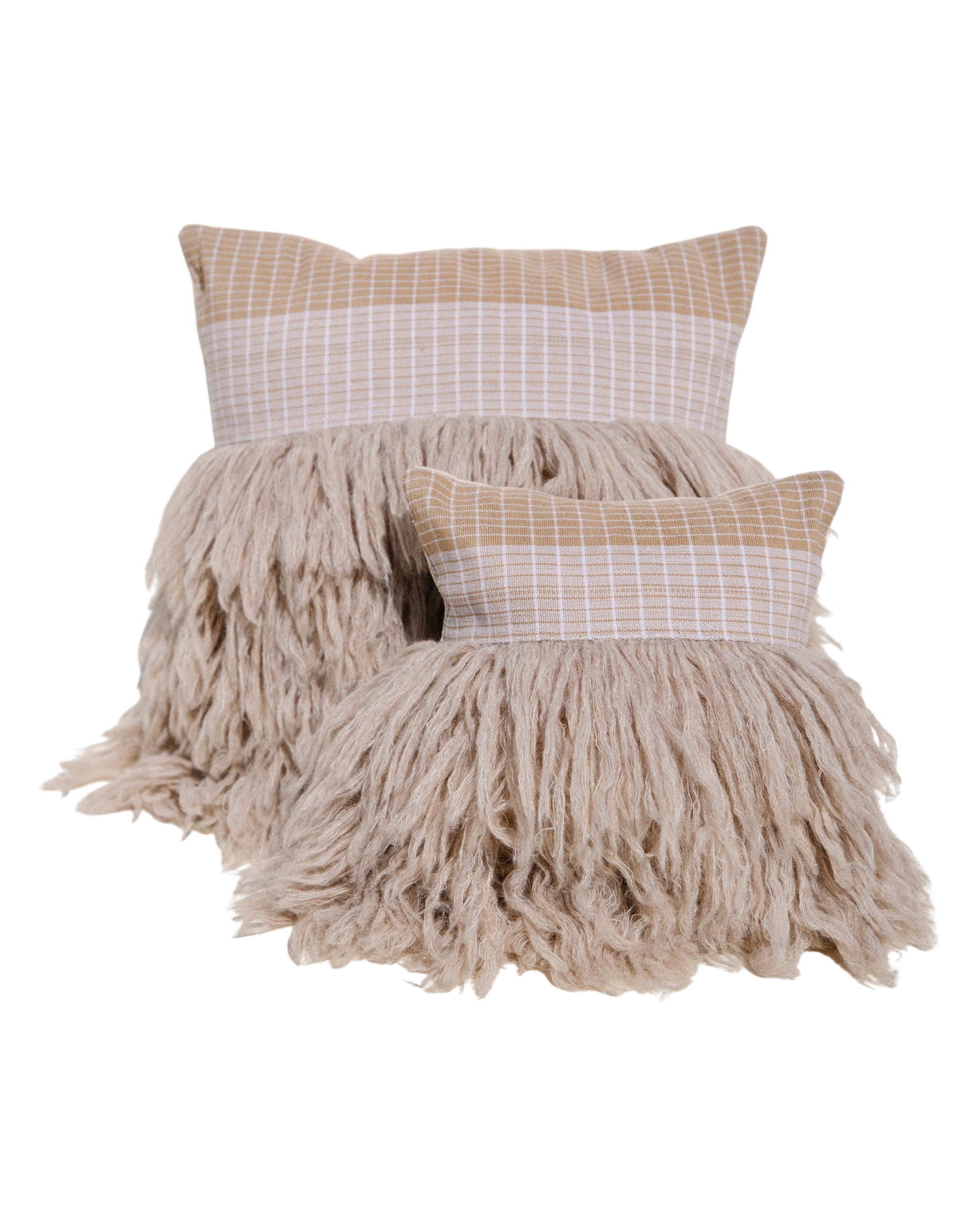 Wugo Throw Pillow - Cream Picnic/Smokey Beige