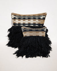 Wugo Throw Pillow -  Gold/Mystic Black