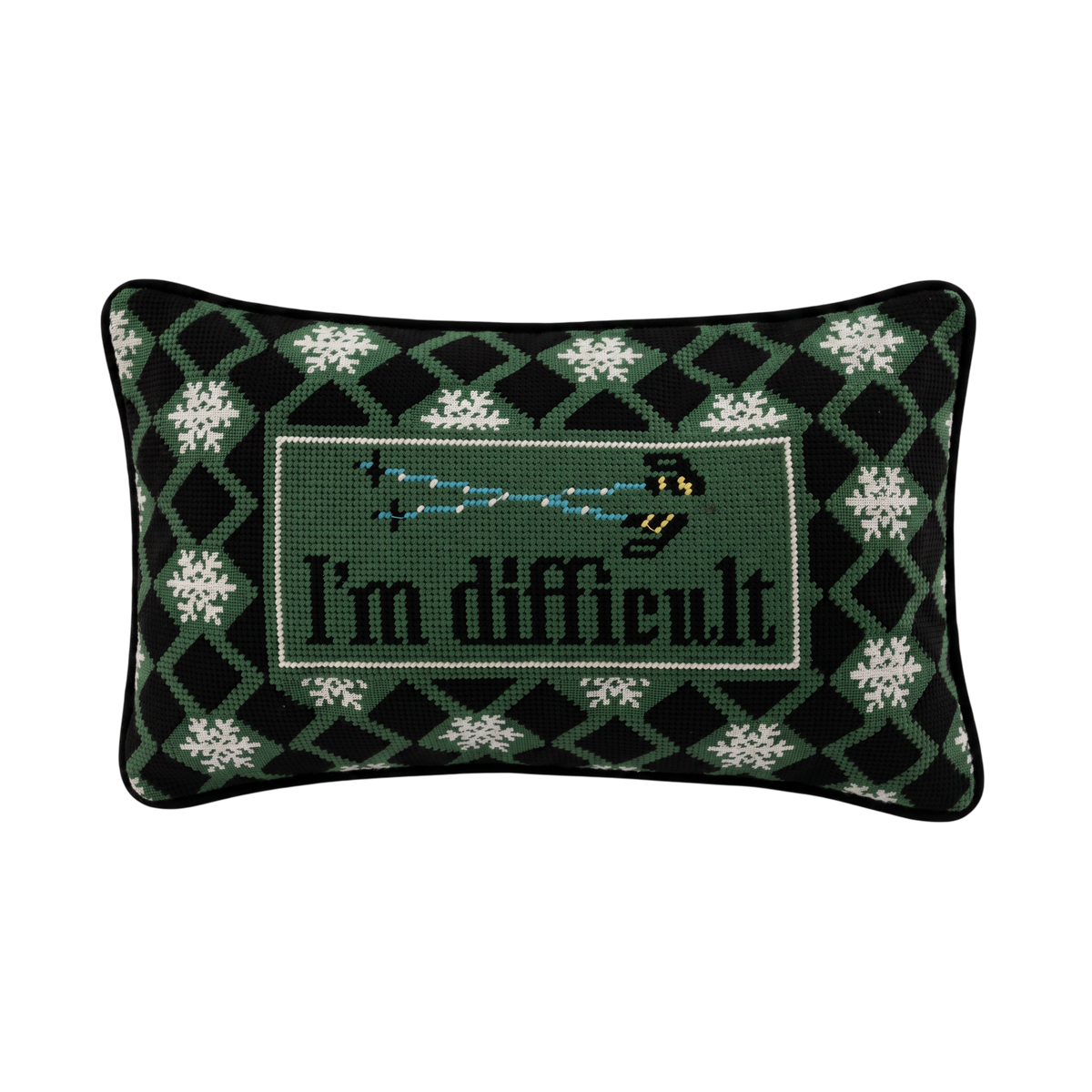 I'm Difficult Needlepoint Pillow