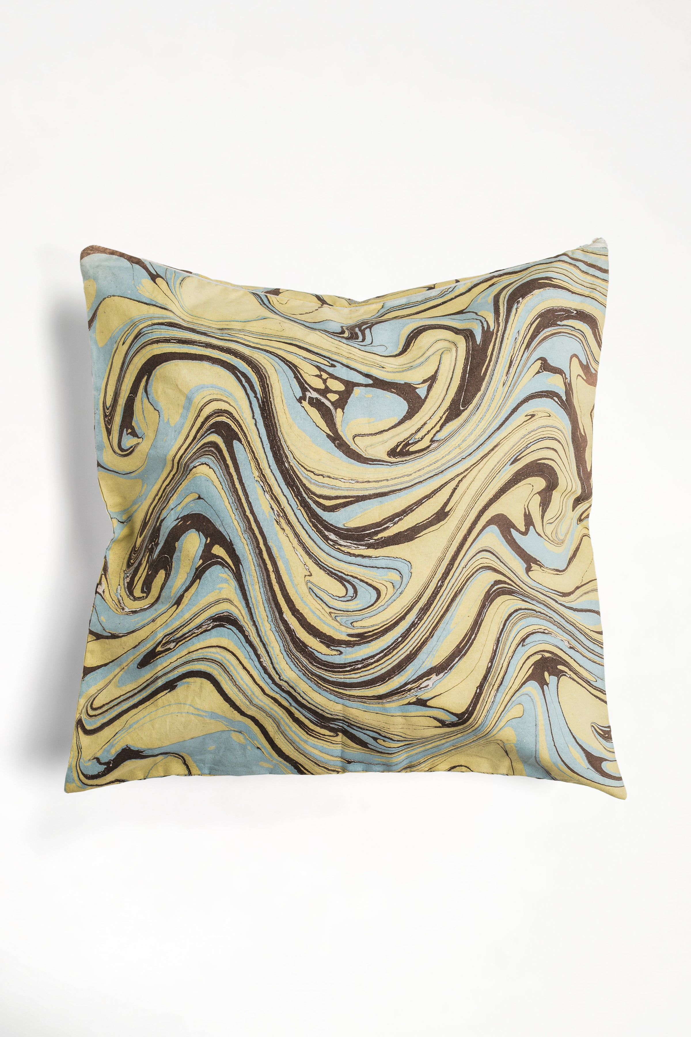 Kyoto Hand-Marbled Square Pillow, 20x20