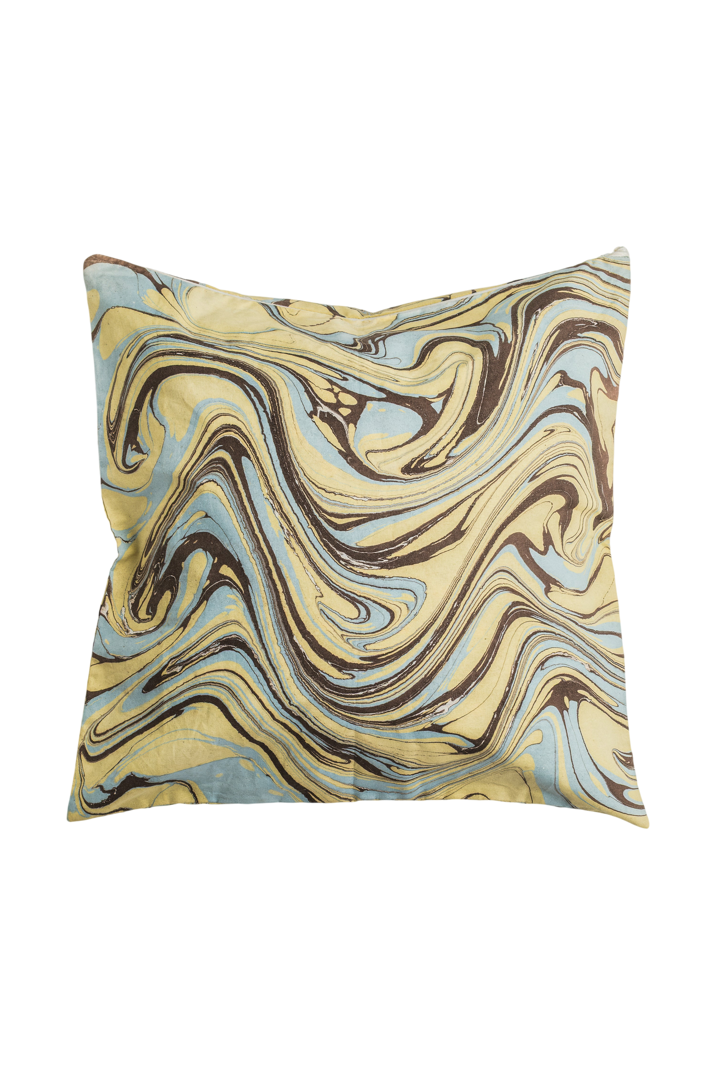 Kyoto Hand-Marbled Square Pillow, 20x20