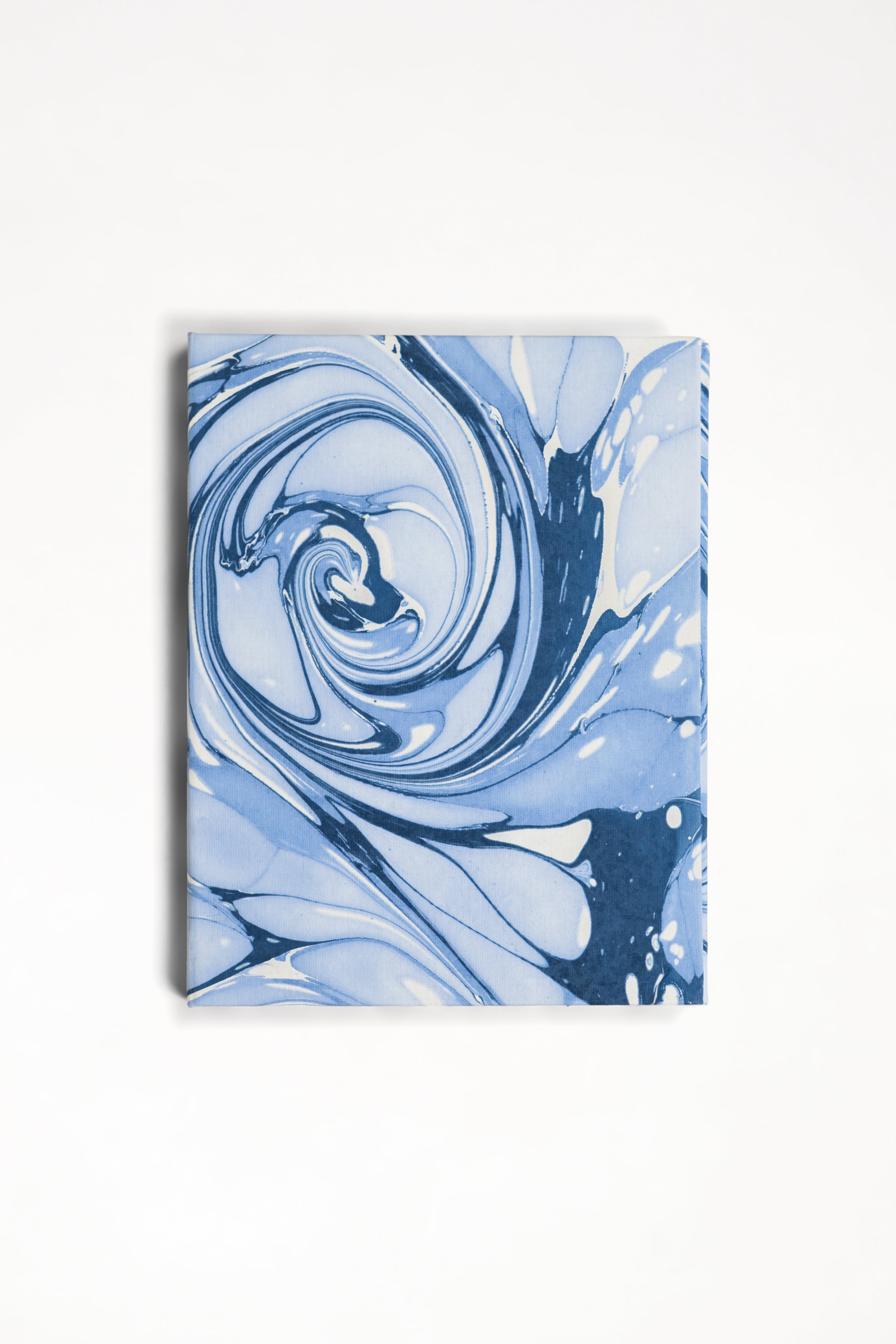 Hand-Marbled Picture Frame Folding Book, 4" x 6" in Ocean Wave