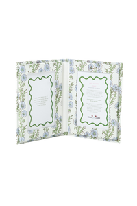 Blockprint Picture Frame Folding Book, 4x6 in Forget-Me-Not