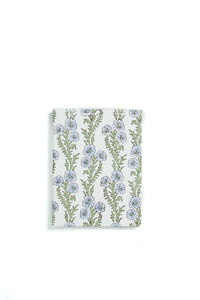 Blockprint Picture Frame Folding Book, 4x6 in Forget-Me-Not