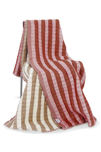 Warm Taupe & Dusty Pink Reversible Sujani Quilt