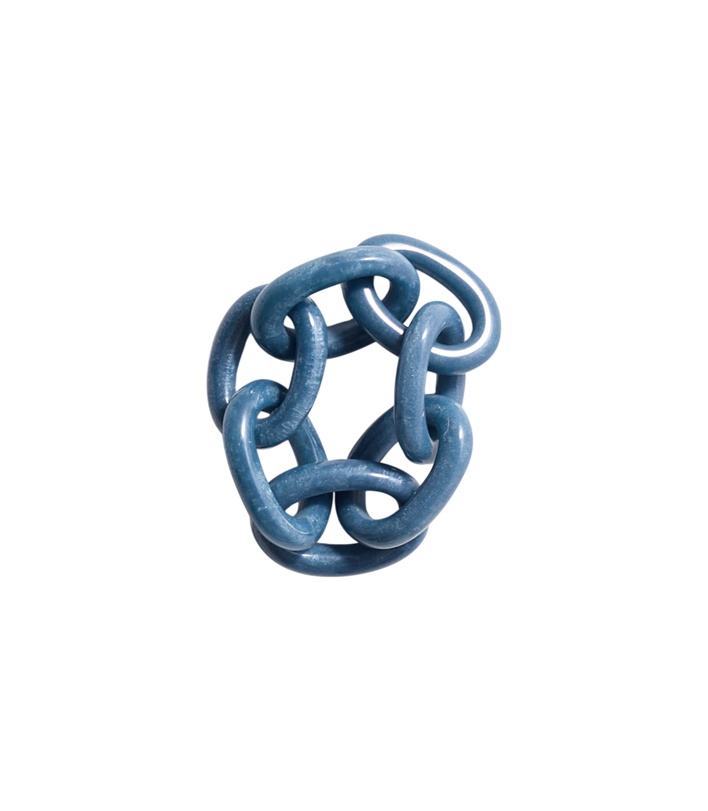 Interwoven Blue Napkin Ring  (Set of 4)