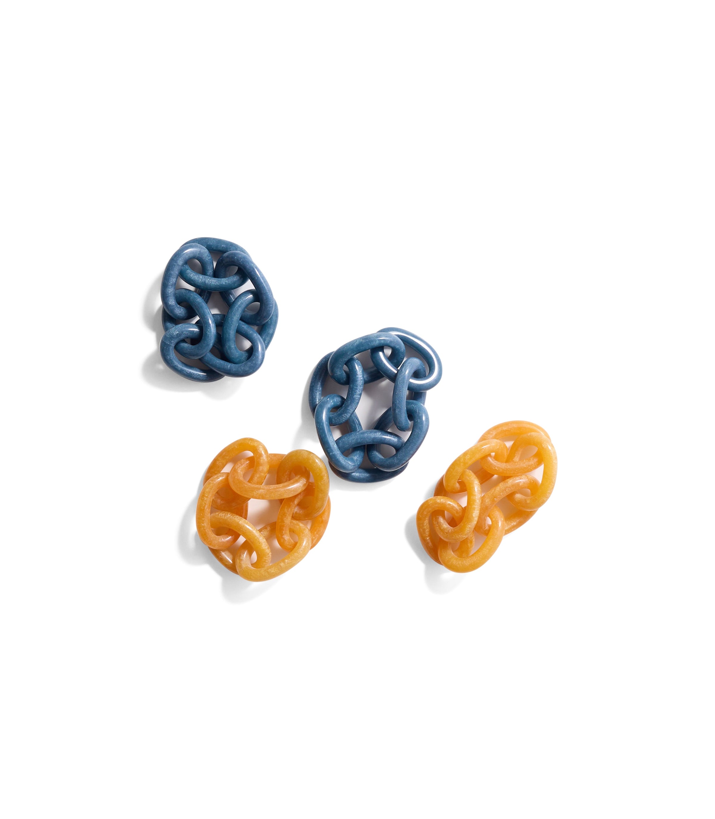 Interwoven Blue Napkin Ring  (Set of 4)