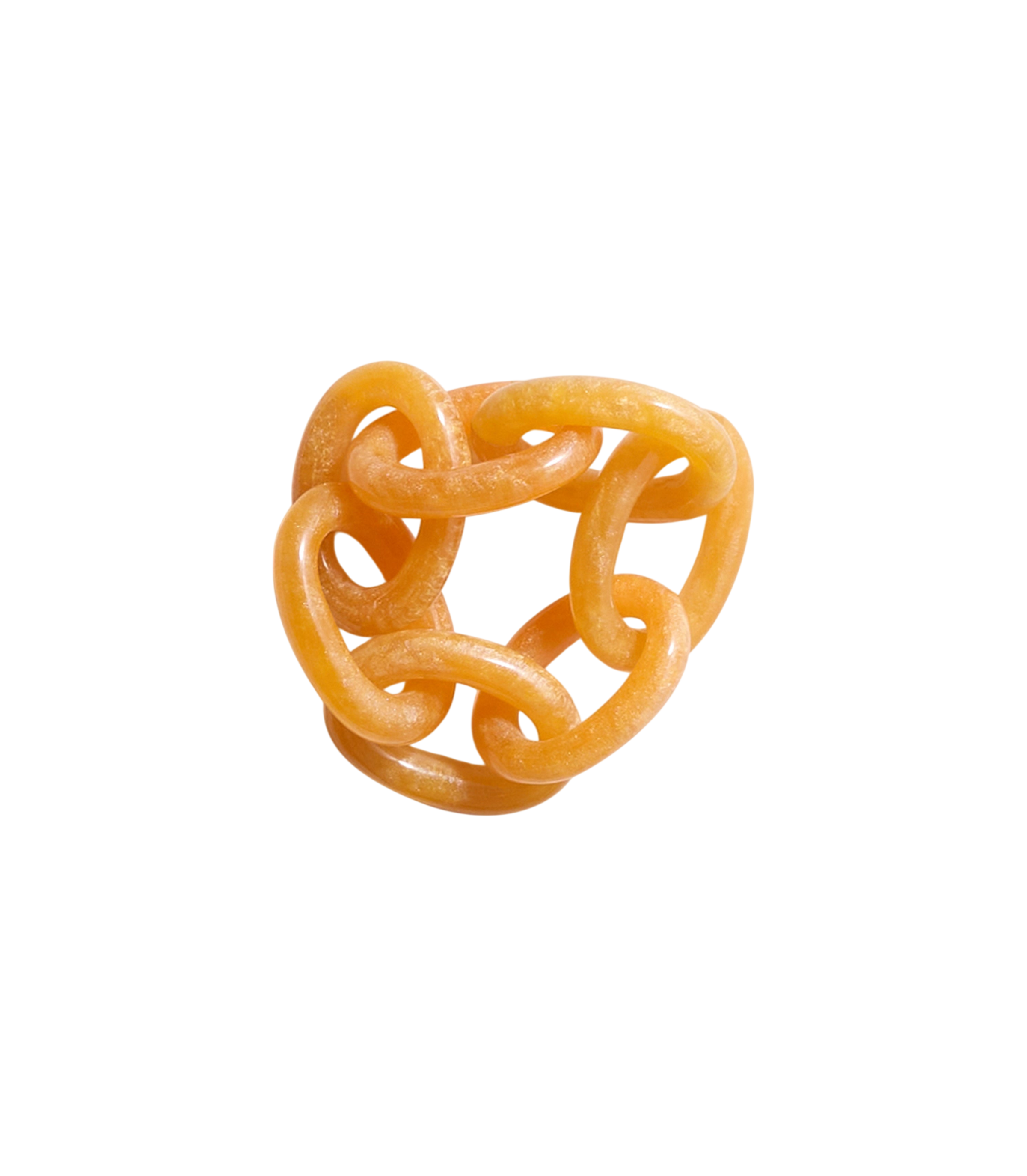 Interwoven Yellow Napkin Ring  (Set of 4)