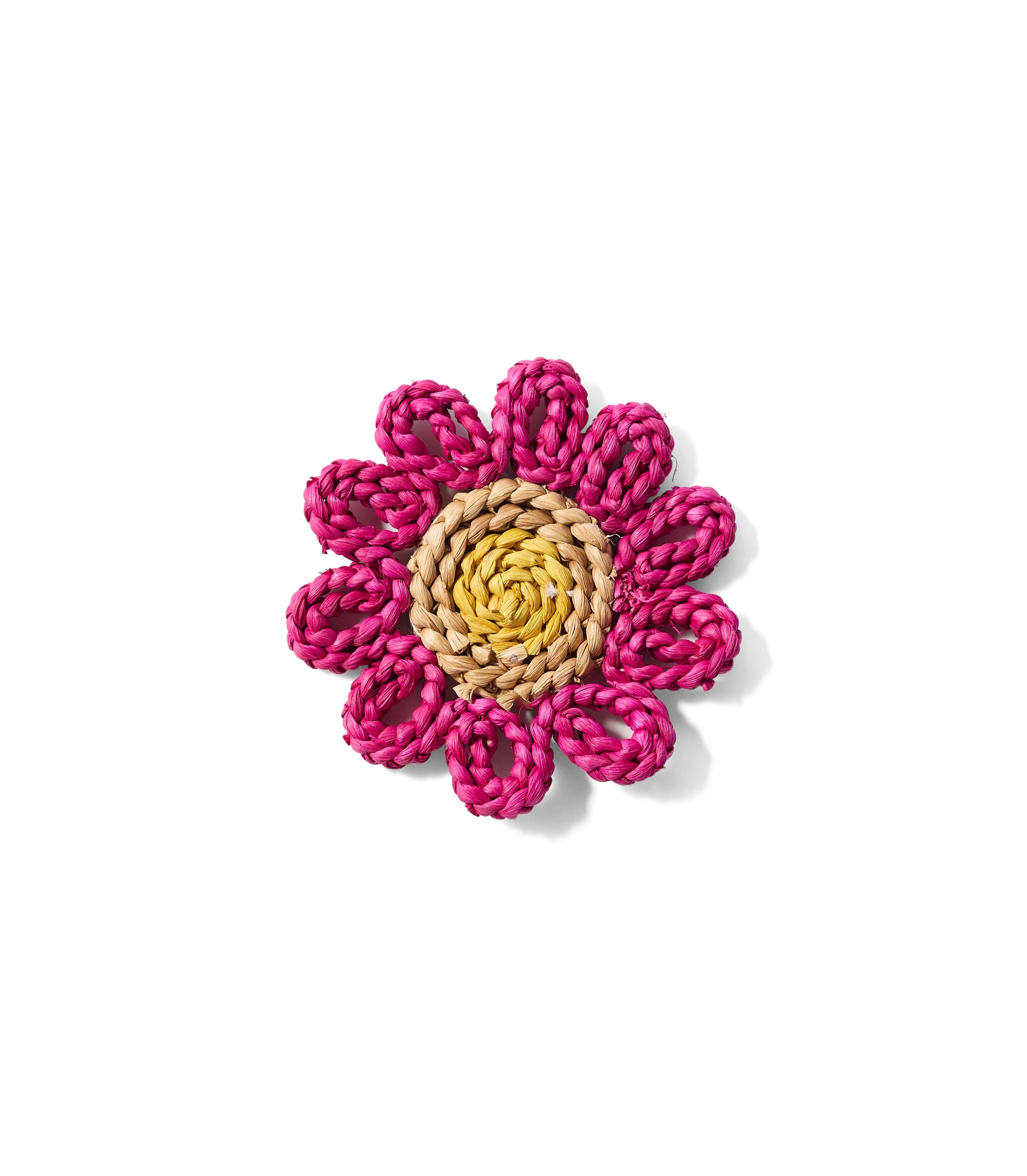 Island Flower Pink Coasters (Set of 4)