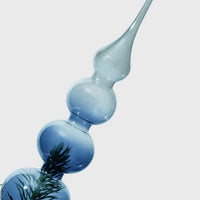 Glass Bubble Ombre Tree Topper - Navy and Grey
