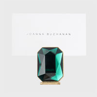 Single Gem Placecard Holder - Emerald (Set of 2)