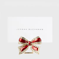 Enamel Bow Placecard Holders - Red (Set of 4)