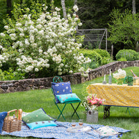 Damask Print Tablecloth - Yellow