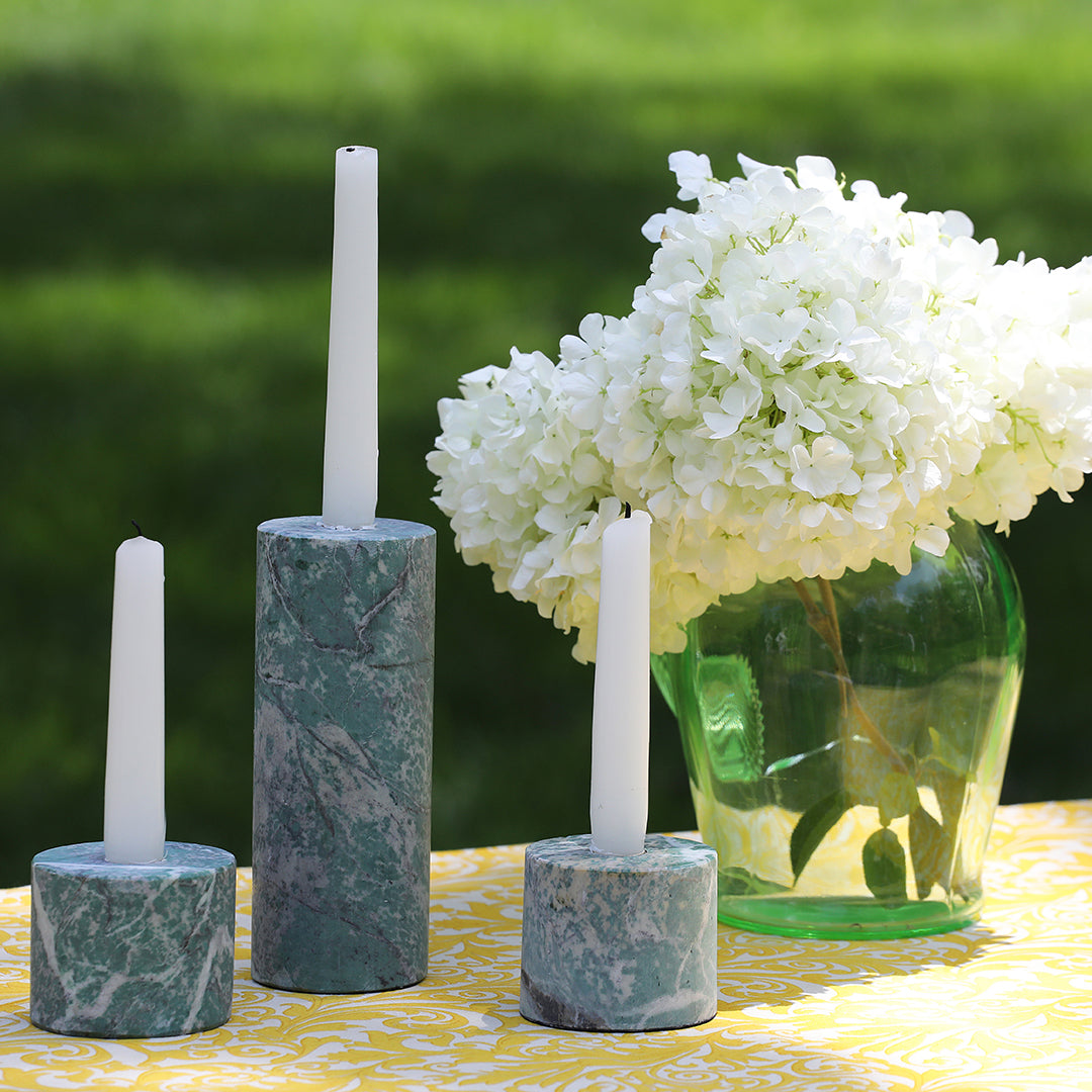 Damask Print Tablecloth - Yellow