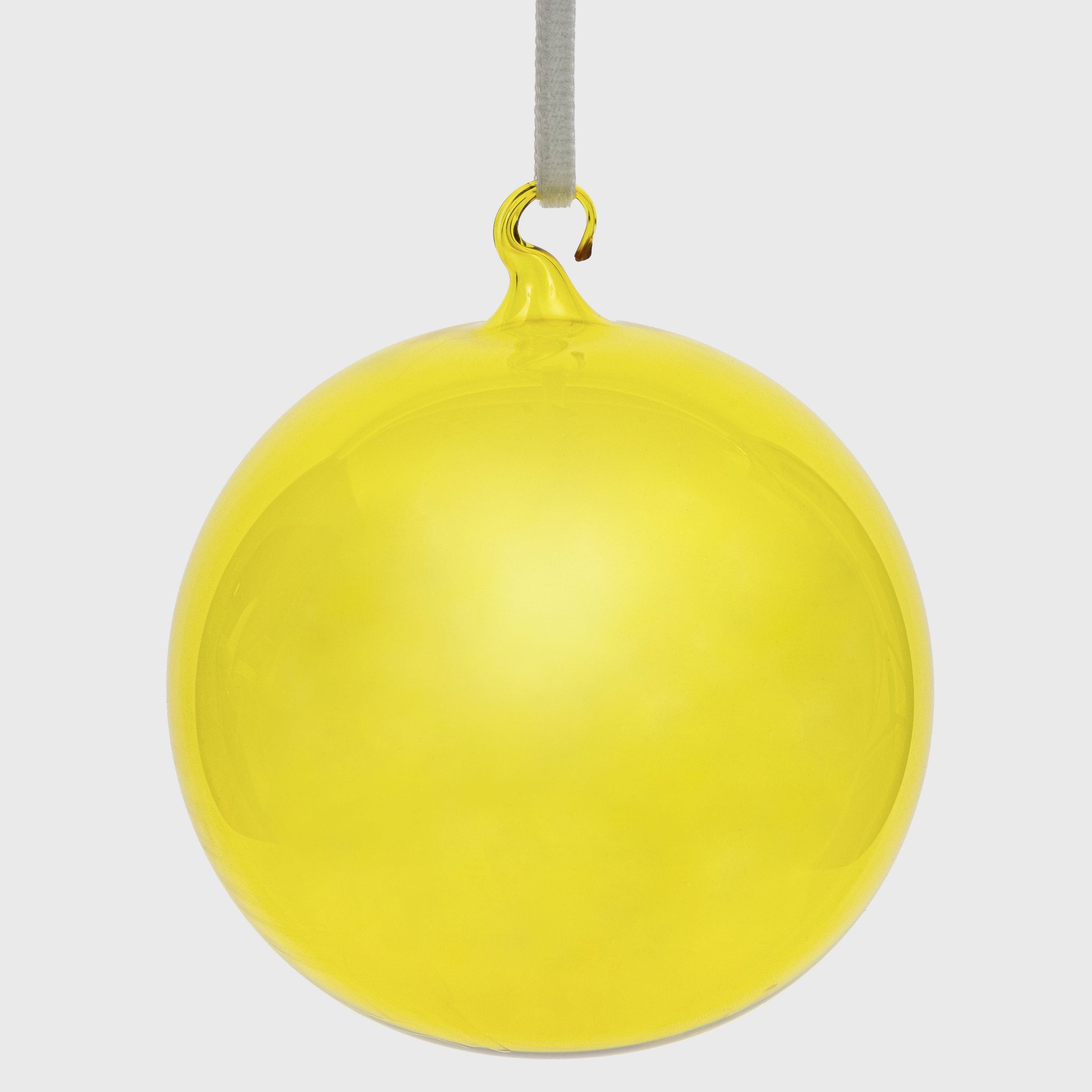 Glass Bubble Balls - Citrine (Set of 3)