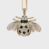 Classic Bee Hanging Ornament Boxed Set - Red and Green