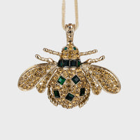 Classic Bee Hanging Ornament Boxed Set - Red and Green