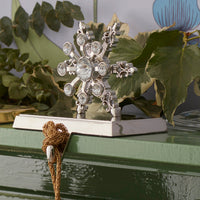 Snowflake Stocking Hanger - Silver