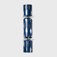 Luxury Celebration Crackers - Navy With Silver (Set of 6)